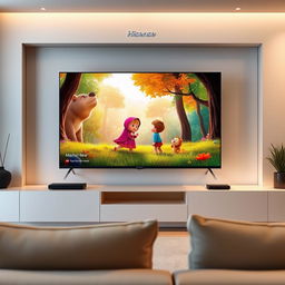 A sleek and elegant portrait of the Hisense 75U9G television in a modern living room