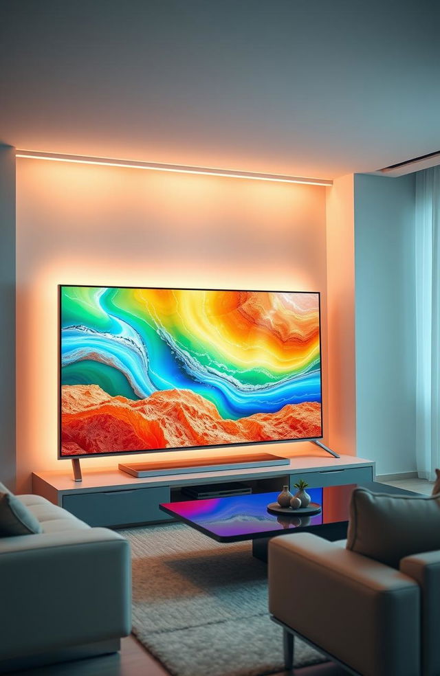 Samsung Q60D TV showcasing its sleek design and vibrant display