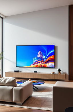 Samsung Q60D TV showcasing its sleek design and vibrant display