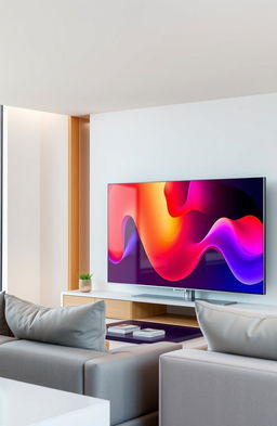 Samsung Q60D TV showcasing its sleek design and vibrant display