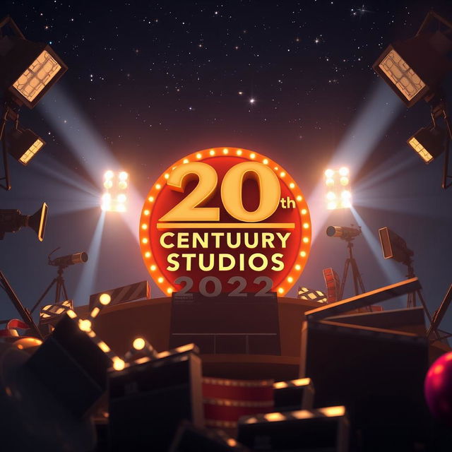 A cinematic render celebrating the 20th Century Studios evolving into its 2022 identity