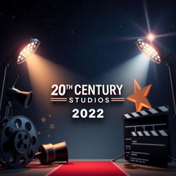 A cinematic render celebrating the 20th Century Studios evolving into its 2022 identity