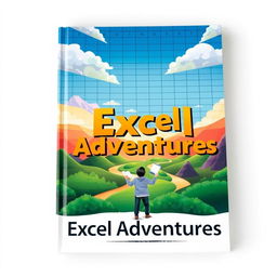 A captivating cover design for a book titled 'Excel Adventures'