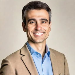 A professional headshot of a person with smart casual attire against a neutral background, projecting confidence and competence suitable for a LinkedIn profile picture.