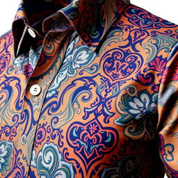 A stylish and modern shirt with intricate patterns