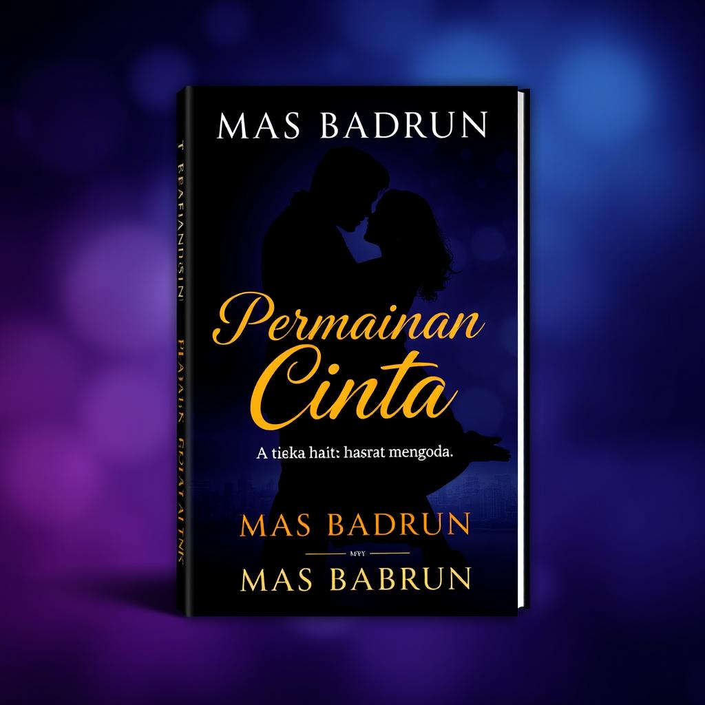 A romance book cover for "Permainan Cinta: Ketika Hasrat Menggoda" by Mas Badrun