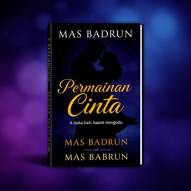 A romance book cover for "Permainan Cinta: Ketika Hasrat Menggoda" by Mas Badrun