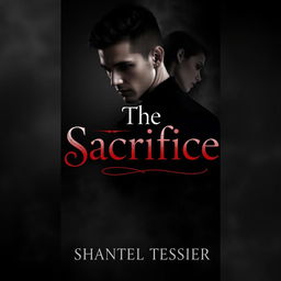 A book cover design with a dark and gloomy background in blacks and grays, featuring a slight mist to create a mysterious atmosphere