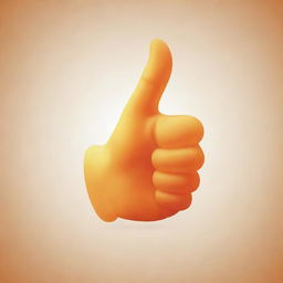 An image of a thumbs up gesture with a radiant, warm glow, implying a positive review or satisfaction. Set against a soft, pleasant background.