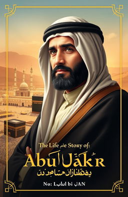 Cover design for the book titled "The Life Story of Abu Bakr as-Siddiq: The Fourth Caliph"