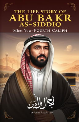 Cover design for the book titled "The Life Story of Abu Bakr as-Siddiq: The Fourth Caliph"