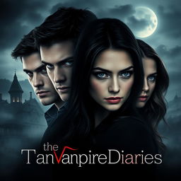 An evocative fan-crafted thumbnail for the TV series 'The Vampire Diaries'