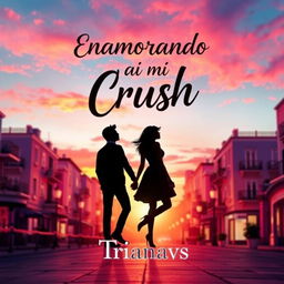 A captivating book cover for "Enamorando a mi Crush" by Trianavs