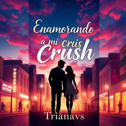 A captivating book cover for "Enamorando a mi Crush" by Trianavs