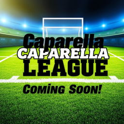 A visually engaging poster with the words 'Caparrella League' boldly displayed in the foreground