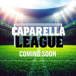 A visually engaging poster with the words 'Caparrella League' boldly displayed in the foreground