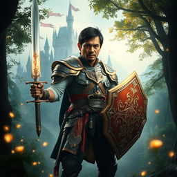 Manny Pacquiao transformed into a legendary warrior in a fantasy realm