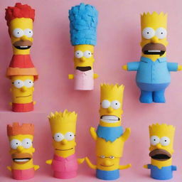 Craft unique piñatas, cute drawings, foam crafts (fofuchas), and painted artworks inspired by The Simpsons characters