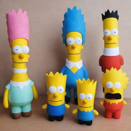 Craft unique piñatas, cute drawings, foam crafts (fofuchas), and painted artworks inspired by The Simpsons characters