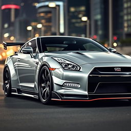 A customized Nissan GTR R35 showcasing an aggressive and sleek body kit