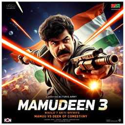 Action movie poster for "Mamudeen 3: Mamu vs Deen of Destiny"