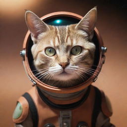 Image of a fantastical Martian cat