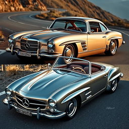 A stunning Mercedes resto-mod, combining classic elegance and modern touches