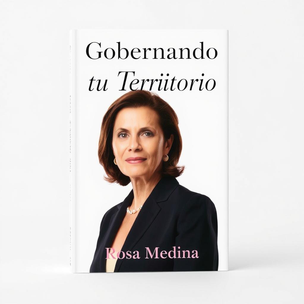 A book cover design for "Gobernando tu Territorio" by Rosa Medina