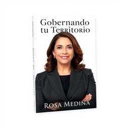 A book cover design for "Gobernando tu Territorio" by Rosa Medina