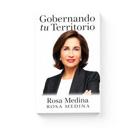 A book cover design for "Gobernando tu Territorio" by Rosa Medina