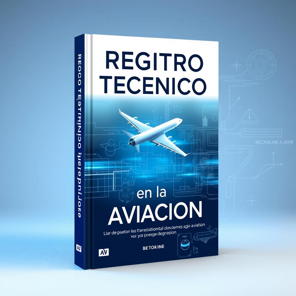 An artistic and professional book cover titled "Registro Técnico en la Aviación"