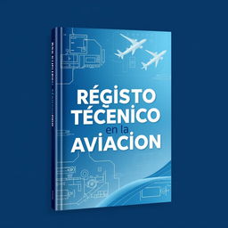 An artistic and professional book cover titled "Registro Técnico en la Aviación"