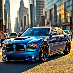 A 2007 Dodge Charger modified into a hatchback, showcasing a sleek and sporty design