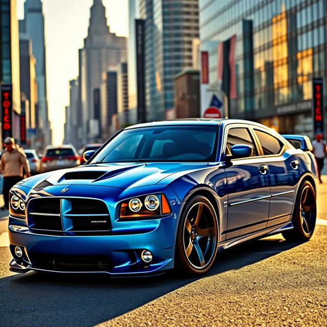 A 2007 Dodge Charger modified into a hatchback, showcasing a sleek and sporty design