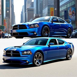 A 2007 Dodge Charger modified into a hatchback, showcasing a sleek and sporty design