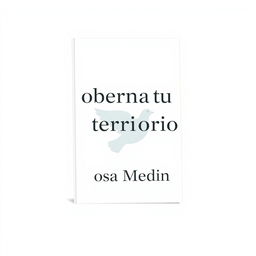 illustration of a book cover for "Gobernando tu territorio" by Rosa Medina