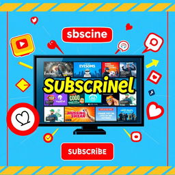 A vibrant and eye-catching thumbnail designed for channel promotion