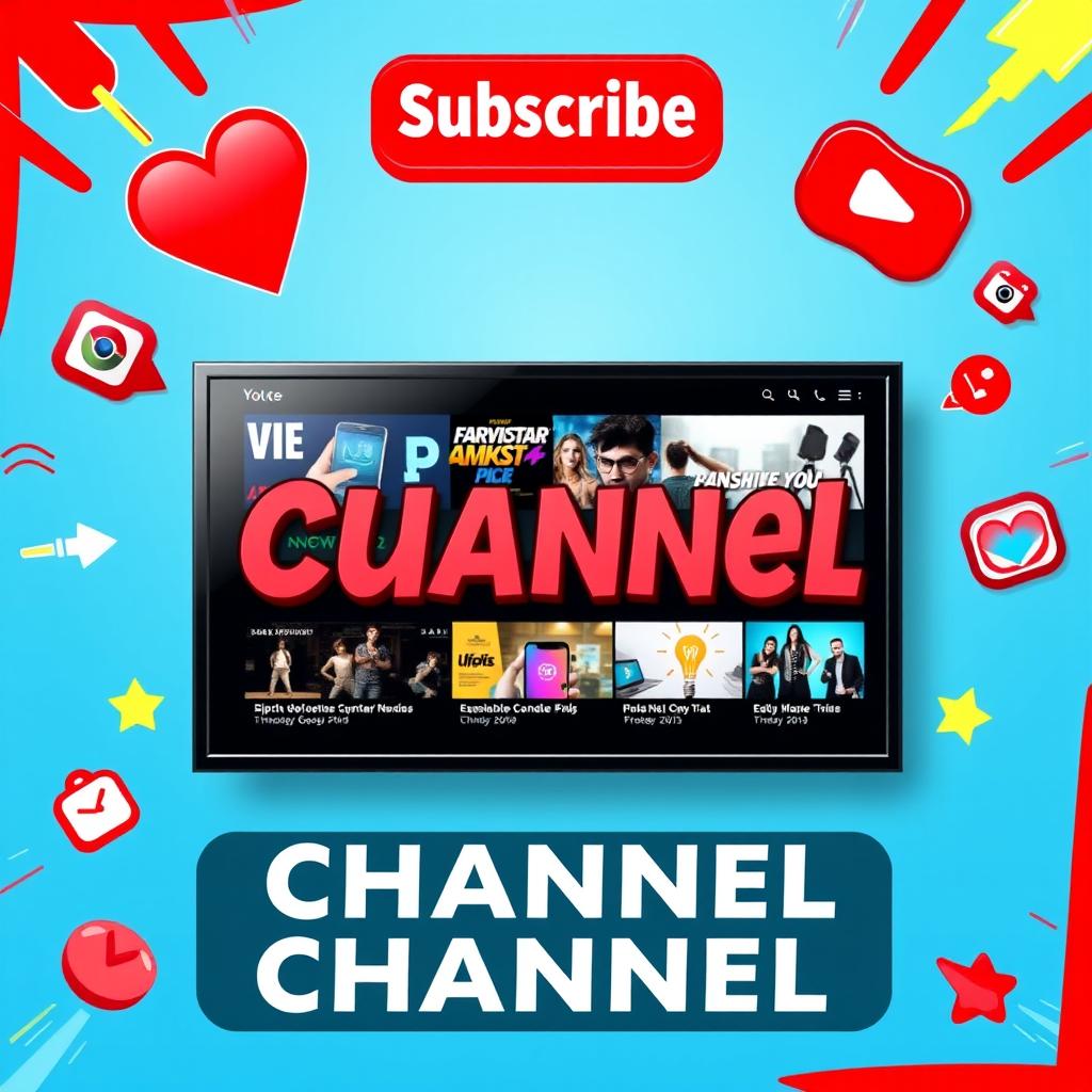 A vibrant and eye-catching thumbnail designed for channel promotion