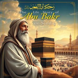 Cover design for 'The Life Story of Abu Bakr as-Siddiq', featuring Abu Bakr, the first caliph, celebrated for his honesty, kindness, and intelligence