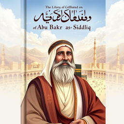 Cover design for 'The Life Story of Abu Bakr as-Siddiq', featuring Abu Bakr, the first caliph, celebrated for his honesty, kindness, and intelligence