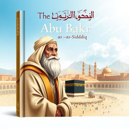 Cover design for 'The Life Story of Abu Bakr as-Siddiq', featuring Abu Bakr, the first caliph, celebrated for his honesty, kindness, and intelligence