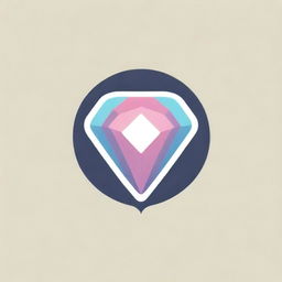 Create a logo featuring diamond paintings for an Instagram page. The logo should feel artistic and dynamic, embodying the sparkle of the diamonds.