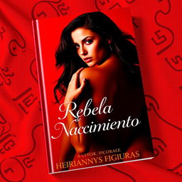 A visually striking book cover featuring an alluring and sensual woman, set against a vibrant red background