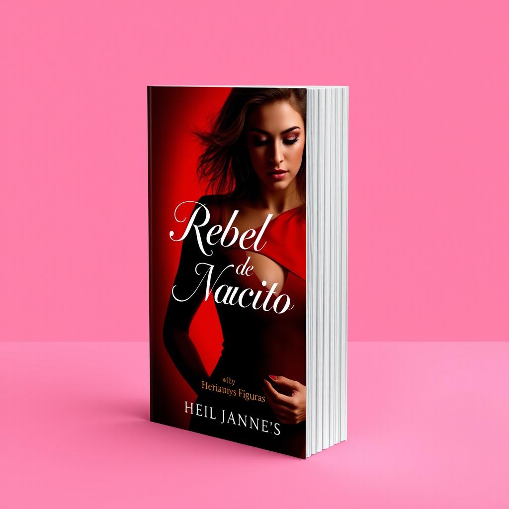 A visually striking book cover featuring an alluring and sensual woman, set against a vibrant red background