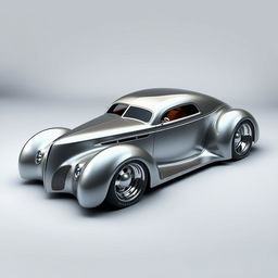 A supercar designed by Khyzyl Saleem, inspired by the classic 1939 Chevy Coupe, featuring a widebody design and tall, impressive big tires