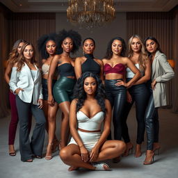 A collection of diverse and stunning women, each with unique features and styles