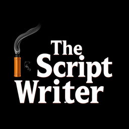 A creative and artistic title design for the text "The Script Writer"