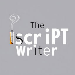 A creative and artistic title design for the text "The Script Writer"