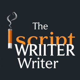 A creative and artistic title design for the text "The Script Writer"