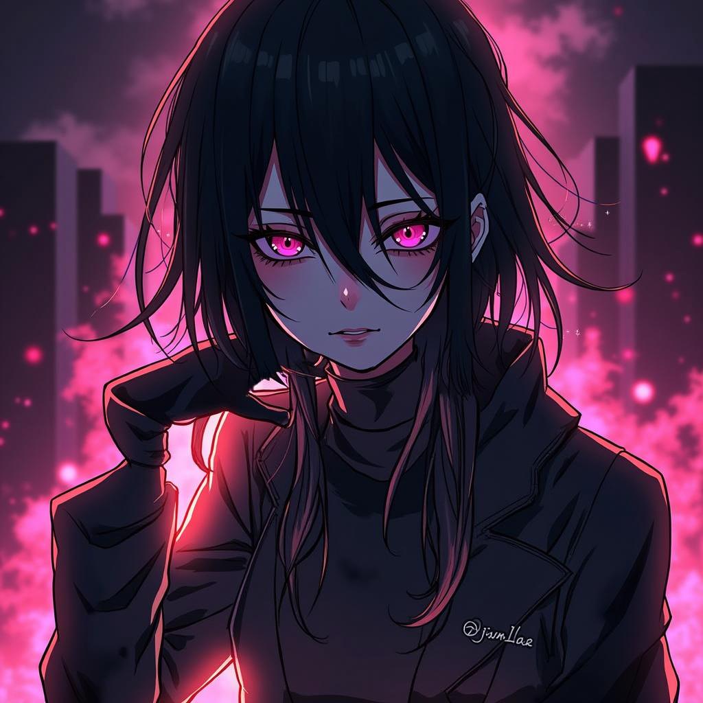 An anime-inspired Spotify playlist cover titled "Ghost Music